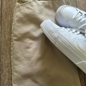 Croft & Barrow effortless stretch skort, tan, Size 12